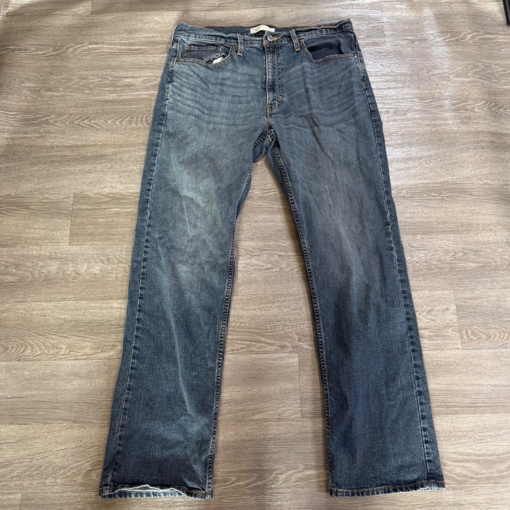 Levi Strauss Signature Gold Mens Relaxed Straight Leg Jeans‎ Blue Denim 36x34
